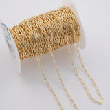 Paperclip flat 4x10mm CCC Ion Plated Brass Chain - Tarnish Resistant Wholesale 1 yard per order
