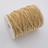 Cuban curb 4.5mm Ion Plated Brass Chain - Tarnish Resistant Wholesale 1 yard per order