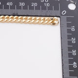 Cuban Curb 5.2mm CCC Ion Plated Brass Chain - Tarnish Resistant Wholesale 1 yard per order