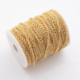 4mm Oval Faceted Chain Ion Plated Brass Chain - Tarnish Resistant Wholesale 1 yard per order 4x5mm