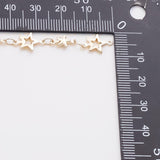 Star CCC Ion Plated Brass Chain - Tarnish Resistant Wholesale 1 yard per order