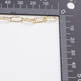 4x11mm Hummered CCC Ion Plated Brass Chain - Tarnish Resistant Wholesale 1 yard per order