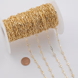 clover eyes CCC Ion Plated Brass Chain - Tarnish Resistant Wholesale 1 yard per order