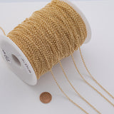 2.5mm CCC Ion Plated Brass Chain - Tarnish Resistant Wholesale 1 yard per order