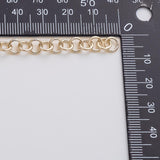 6mm CCC Ion Plated Brass Chain - Tarnish Resistant Wholesale 1 yard per order