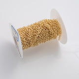 6mm CCC Ion Plated Brass Chain - Tarnish Resistant Wholesale 1 yard per order