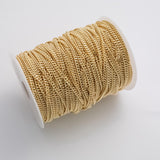 3.5mm Cuban Curb CCC Ion Plated Brass Chain - Tarnish Resistant Wholesale 1 yard per order