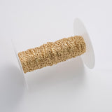 3mm Figaro CCC Ion Plated Brass Chain - Tarnish Resistant Wholesale 1 yard per order