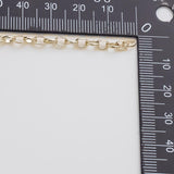 Rolo 3x5mm CCC Ion Plated Brass Chain - Tarnish Resistant Wholesale 1 yard per order