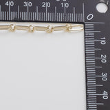 4x9mm CCC Ion Plated Brass Chain - Tarnish Resistant Wholesale 1 yard per order