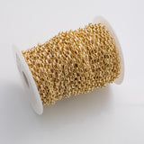 5x7mm Rolo Oval CCC Ion Plated Brass Chain - Tarnish Resistant Wholesale 1 yard per order