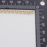 4mm Rolo Round Chain Ion Plated Brass Chain - Tarnish Resistant Wholesale 1 yard per order