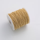 4mm CCC Ion Plated Brass Chain - Tarnish Resistant Wholesale 1 yard per order