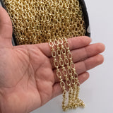 CCC Ion Plated Brass Chain - Tarnish Resistant Wholesale 1 yard per order