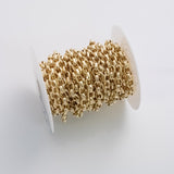 6x8mm Oval CCC Ion Plated Brass Chain - Tarnish Resistant Wholesale 1 yard per order