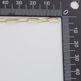 Paperclip Chain 3x9mm Ion Plated Brass Chain - Tarnish Resistant Wholesale 1 yard per order
