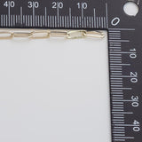 Paperclip 3x9mm CCC Ion Plated Brass Chain - Tarnish Resistant Wholesale 1 yard per order