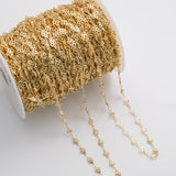 Clover Leaf 6mm CCC Ion Plated Brass Chain - Tarnish Resistant Wholesale 1 yard per order