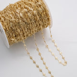 Clover Leaf 6mm CCC Ion Plated Brass Chain - Tarnish Resistant Wholesale 1 yard per order