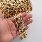 8x11mm CCC Ion Plated Brass Chain - Tarnish Resistant Wholesale 1 yard per order