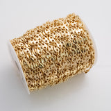 8x11mm CCC Ion Plated Brass Chain - Tarnish Resistant Wholesale 1 yard per order
