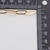 4x14mm CCC Ion Plated Brass Chain - Tarnish Resistant Wholesale 1 yard per order