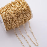 Big and Small Paperclip Chain 9x5mm Ion Plated Brass Chain - Tarnish Resistant Wholesale 1 yard per order