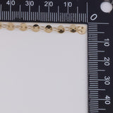 4mm Discs CCC Ion Plated Brass Chain - Tarnish Resistant Wholesale 1 yard per order