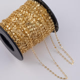 4mm Sequin Disc Chain Ion Plated Brass Chain - Tarnish Resistant Wholesale 1 yard per order
