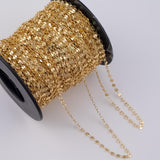 4mm Discs CCC Ion Plated Brass Chain - Tarnish Resistant Wholesale 1 yard per order