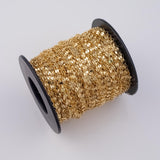 4mm Discs CCC Ion Plated Brass Chain - Tarnish Resistant Wholesale 1 yard per order