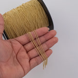 1.5mm Cuban Curb CCC Ion Plated Brass Chain - Tarnish Resistant Wholesale 1 yard per order