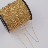 2mm CCC Ion Plated Brass Chain - Tarnish Resistant Wholesale 1 yard per order