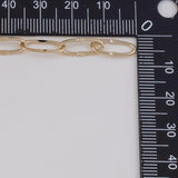 6mm Paperclip Chain Hammered Middle Ion Plated Brass Chain - Tarnish Resistant Wholesale 1 yard per order