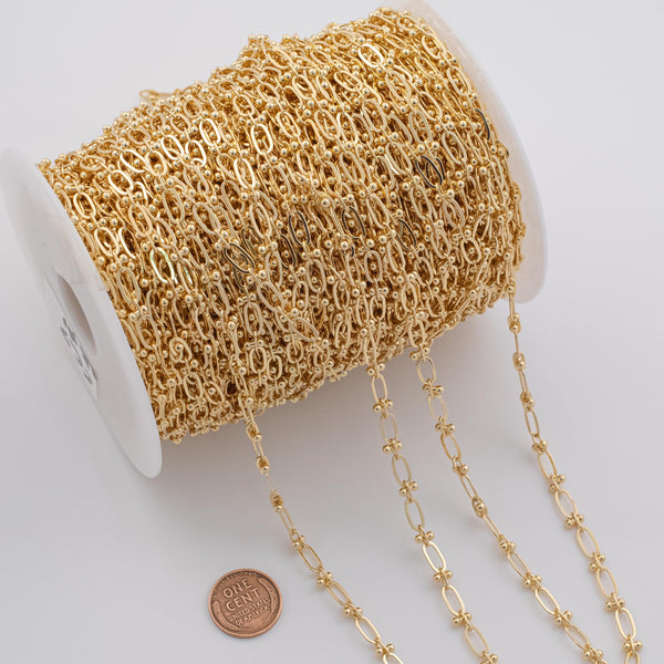 CCC Ion Plated Brass Chain - Tarnish Resistant Wholesale 1 yard per order