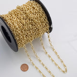 CCC Ion Plated Brass Chain - Tarnish Resistant Wholesale 1 yard per order