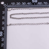 16"18" 14k Gold Plated Ion Satellite Necklace Round Chain Silver 2.5mm Chain