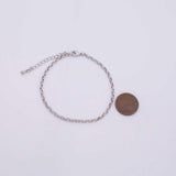 Charm Bar Bracelet Gold Silver Bracelet Bracelet Rectangle 2x3mm