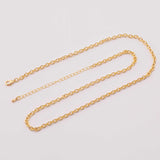 18" 14k Gold Plated Ion Necklace Charm Bar Necklace Oval 3.5x4mm