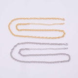 16" 14k Gold Plated Ion Necklace Charm Bar Necklace Round Rolo Necklace 4mm