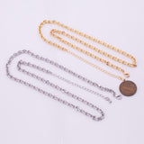 18" 14k Gold Plated Ion Necklace Charm Bar Necklace Faceted Oval 4x5.5mm