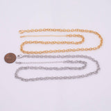 18" 14k Gold PVD Ion Plated Tarnish Resistant Necklace Charm Bar Necklace Sunburst Textured Oval Necklace 5mm