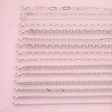 Silver dainty selection minimalist bracelet chains • figaro satellite cube oval fancy heart bracelets in gold • bridesmaid gifts