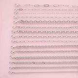 Silver dainty selection minimalist bracelet chains • figaro satellite cube oval fancy heart bracelets in gold • bridesmaid gifts