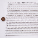 Silver dainty selection minimalist bracelet chains • figaro satellite cube oval fancy heart bracelets in gold • bridesmaid gifts