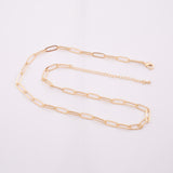 18K Gold Paperclip Chain 5mm 16" 18" 1420 14/20 Gold