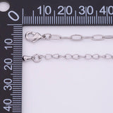 Charm Bar Bracelet Gold Silver Bracelet Paperclip 3x6mm