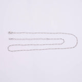 18" 14k PVD Ion Plated Necklace Chain Silver 2mm Chain