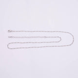 18" 14k PVD Ion Plated Necklace Chain Silver 2mm Chain