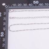 18" 14k PVD Ion Plated Necklace Chain Silver 2mm Chain